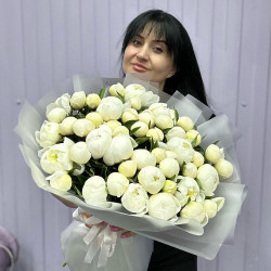 51 белого пиона